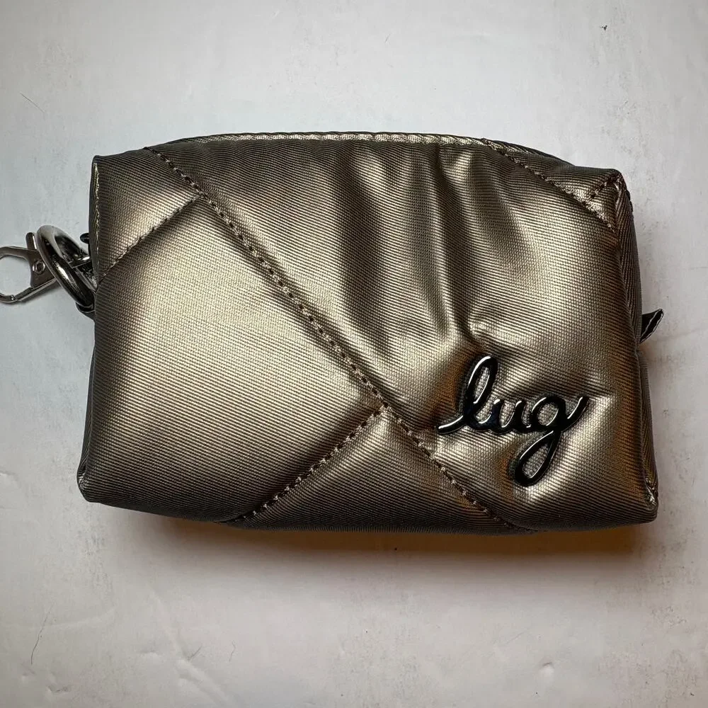Lug Choo Choo Mini Pill Case Metallic Bronze Copper Logo Clip On